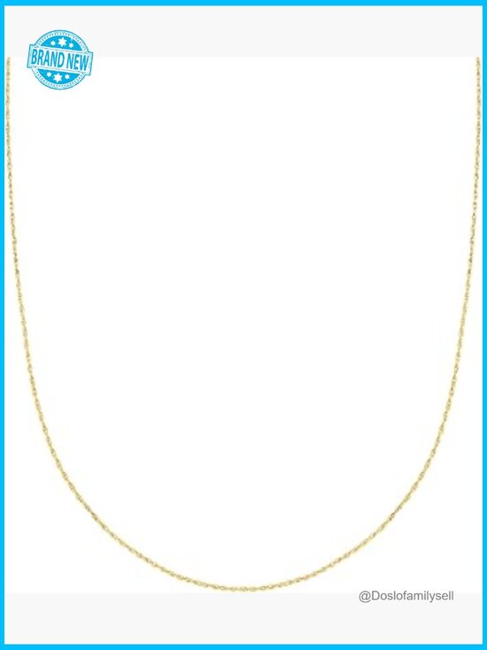 14kt Yellow Gold Rope Chain Necklace Elegant Minimal Fine Jewelry Gift